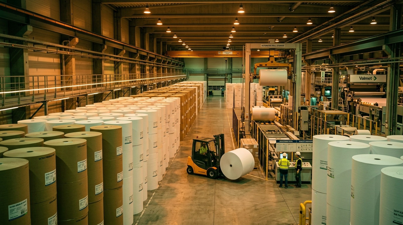 Bobinas de papel industrial e celulose para impressão gráfica - Hyperion Brasil